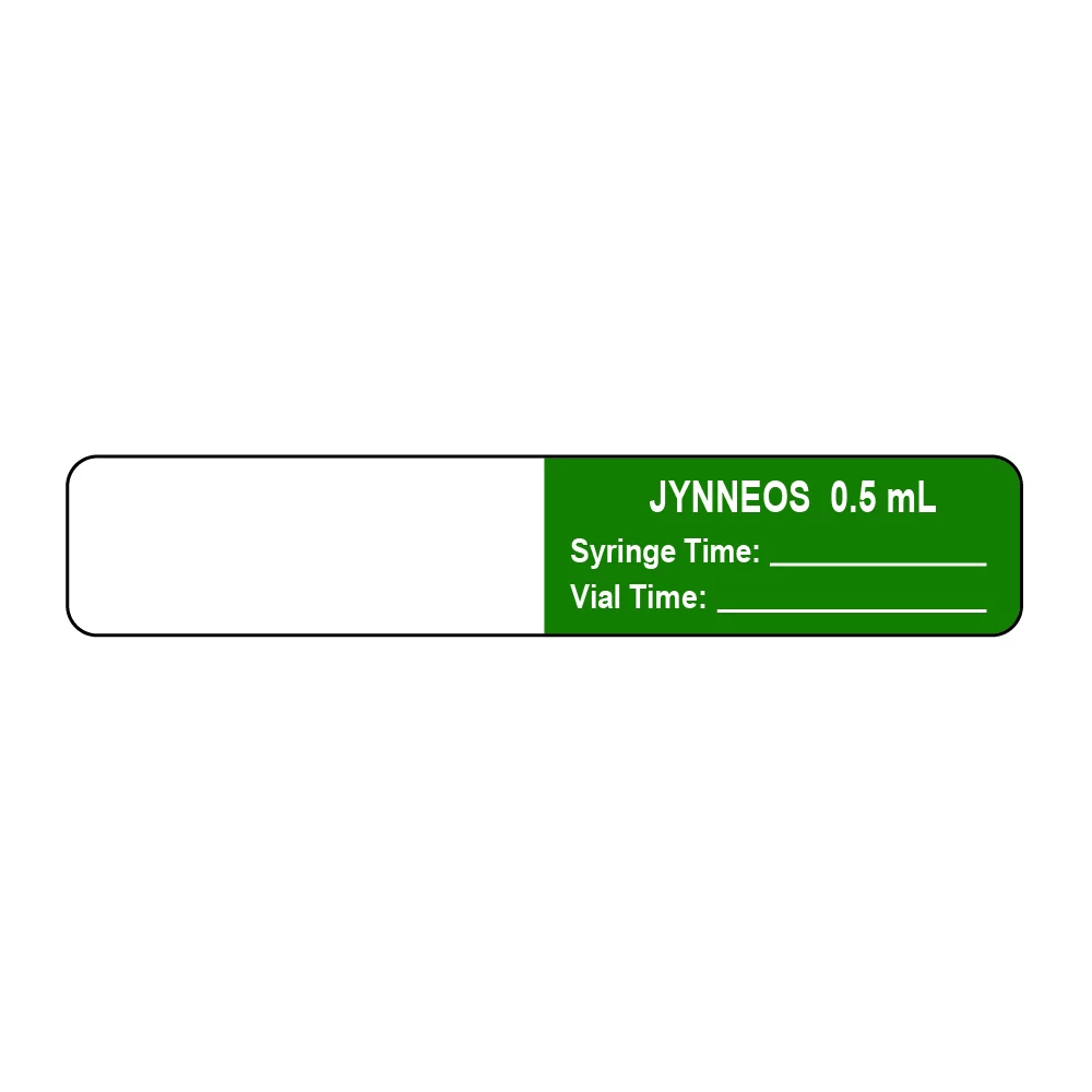 Syringe Flag JYNNEOS 0.5mL Only Time:___