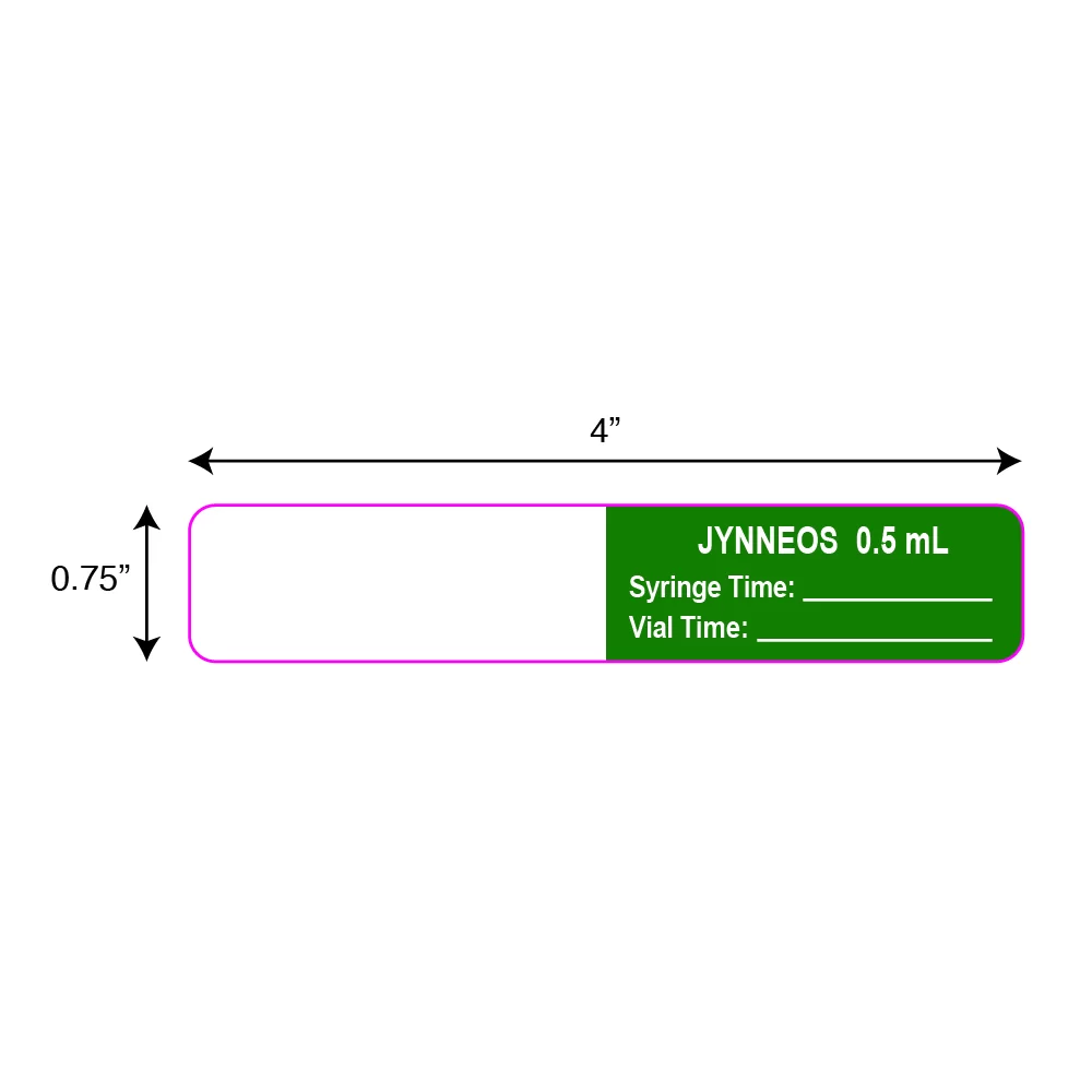 Syringe Flag JYNNEOS 0.5mL Only Time:___