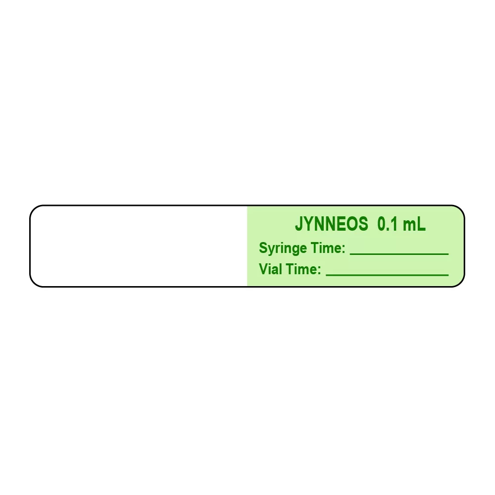 Syringe Flag JYNNEOS 0.1mL Only Time:___