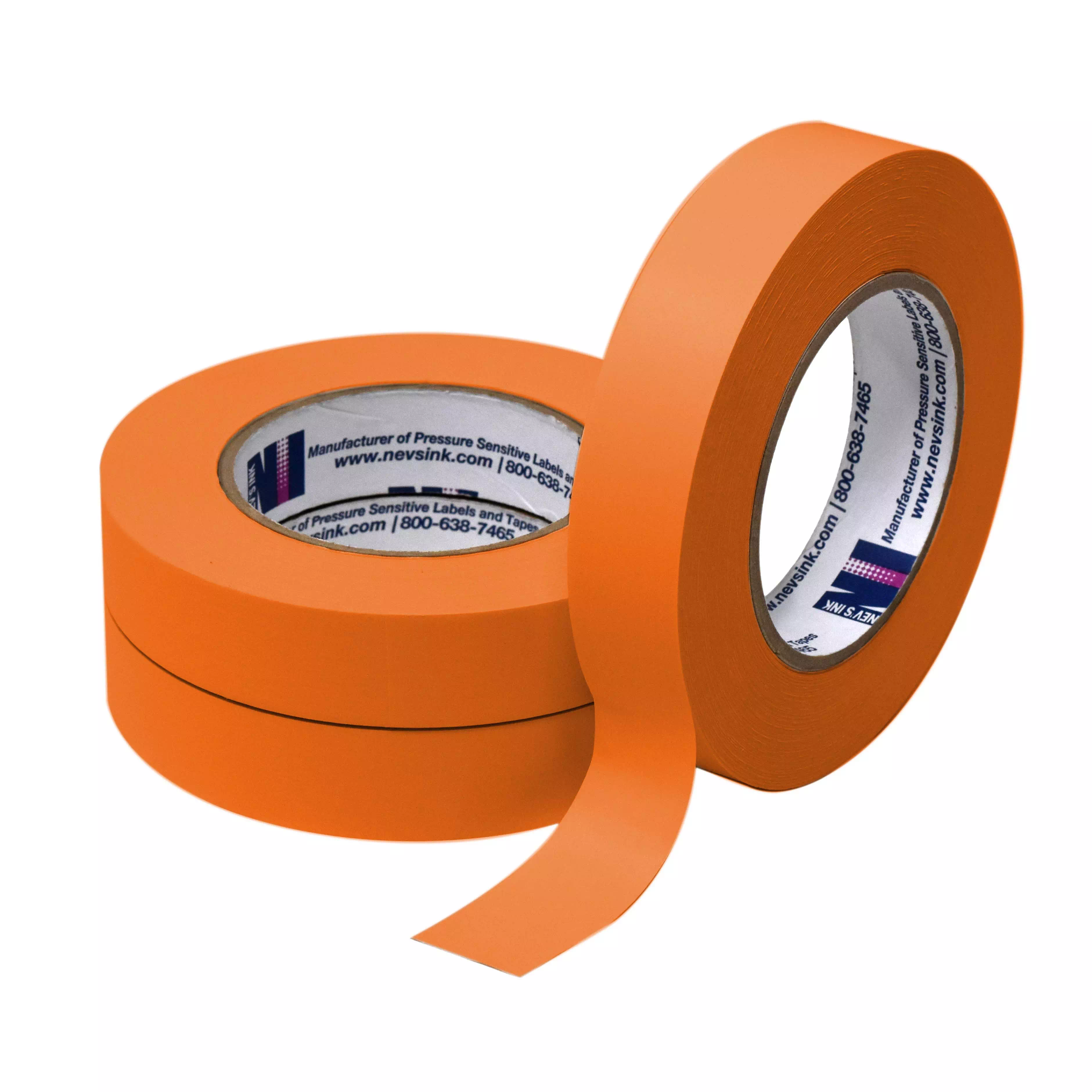 1" wide x 60yd Orange Labeling Tape