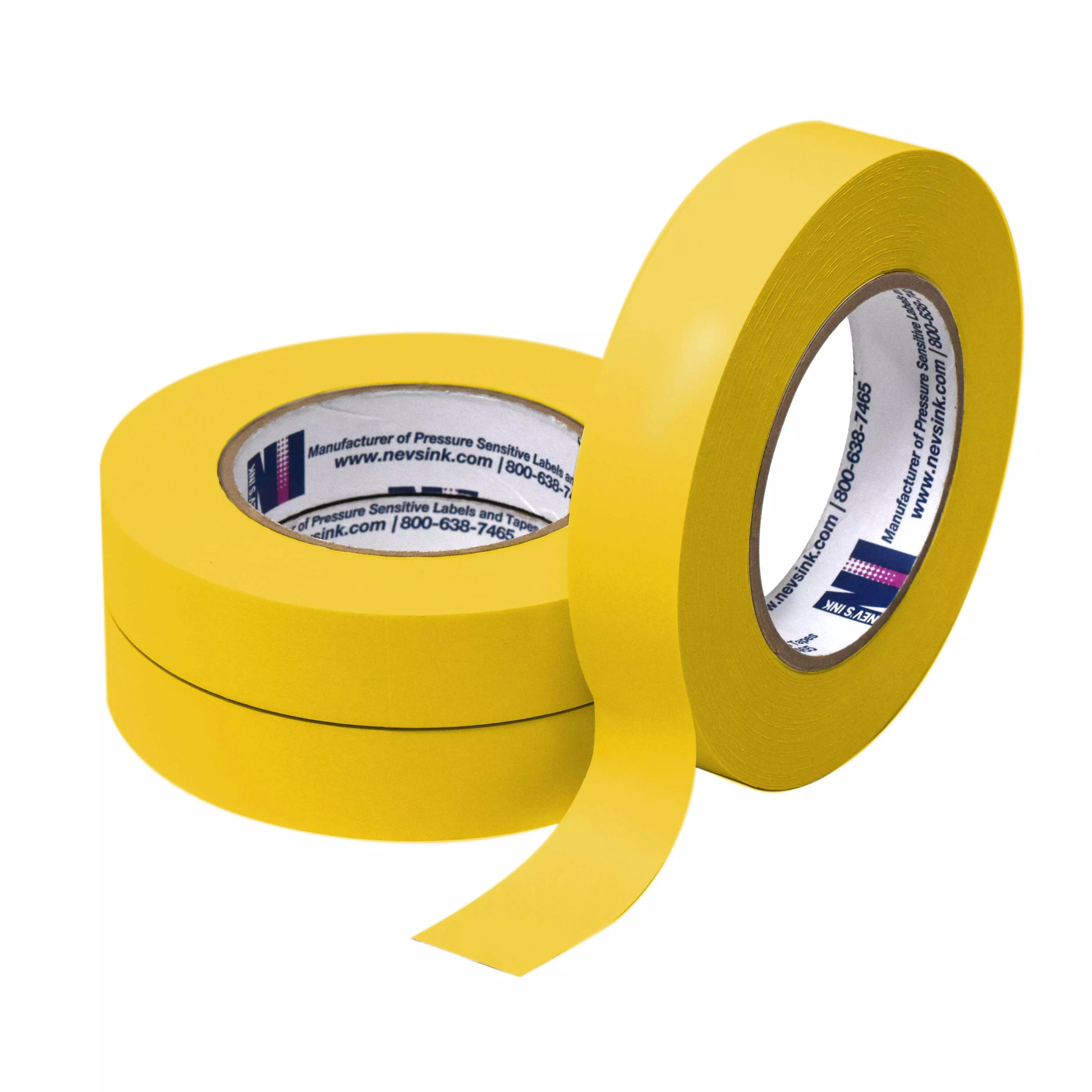 1" wide x 60yd Yellow Labeling Tape