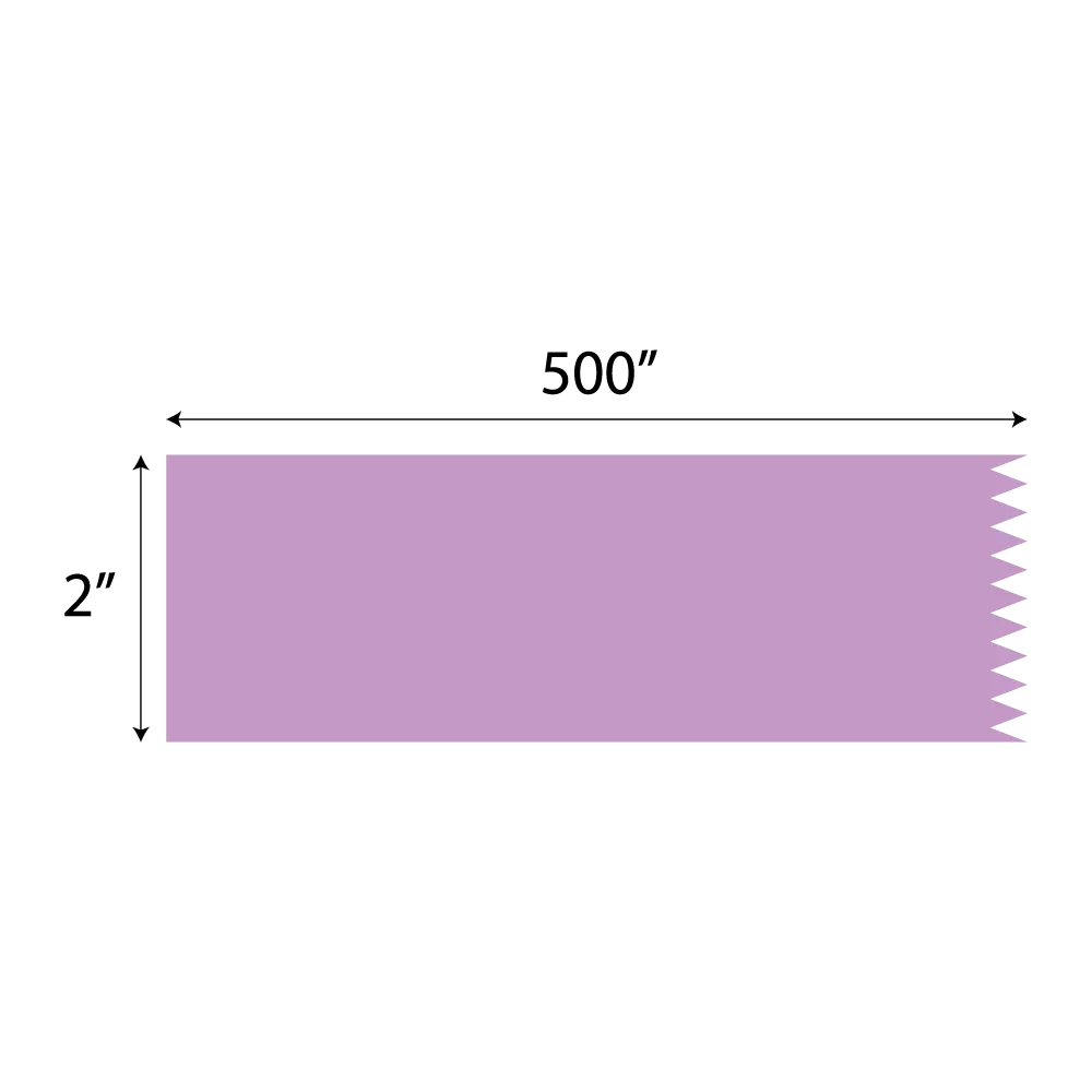 2" Wide x 500" Violet Labeling Tape