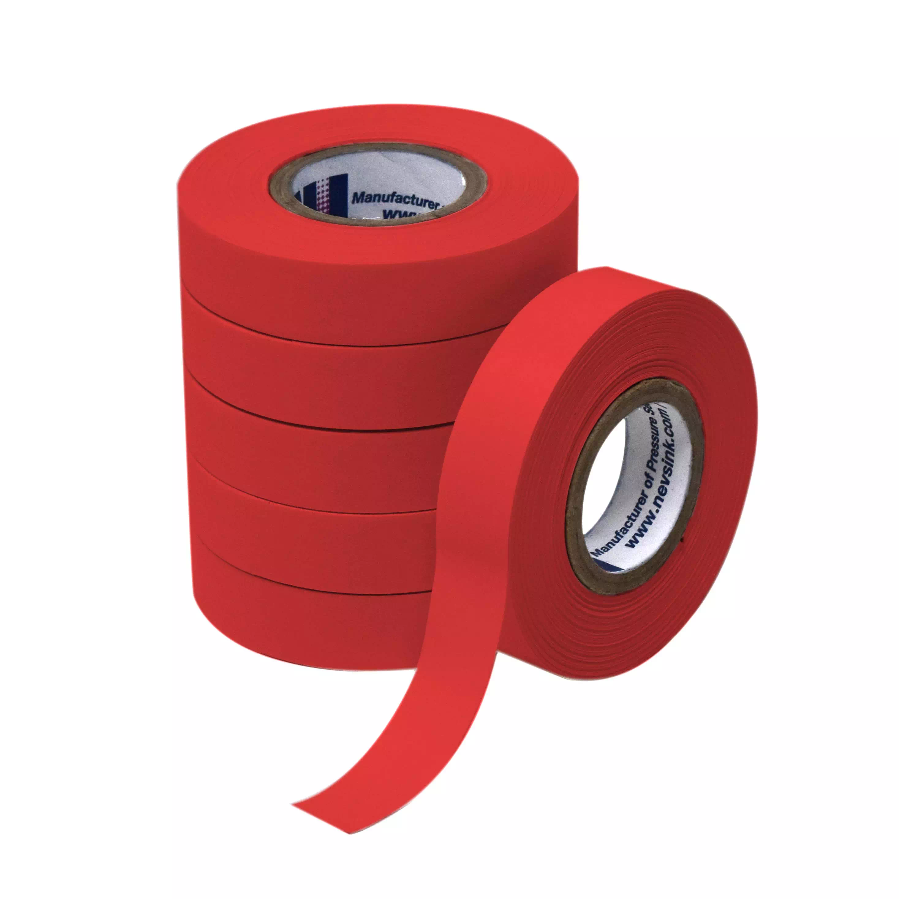 1/2" wide x 500" Red Labeling Tape