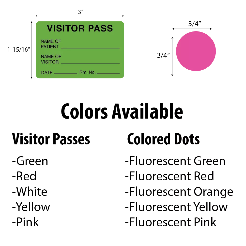 VISITOR PASS & COLORED DOT BUNDLE