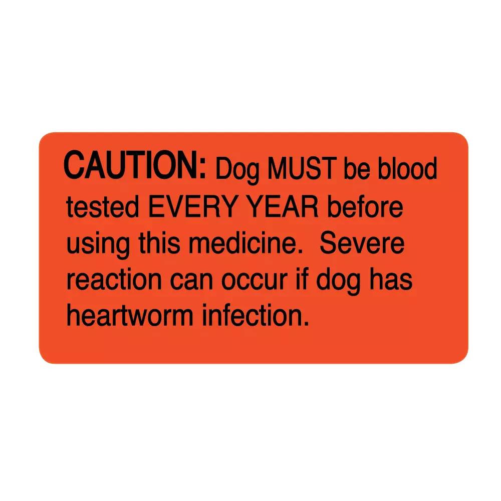 Caution Dog MUST Be Blood Tested Every Year