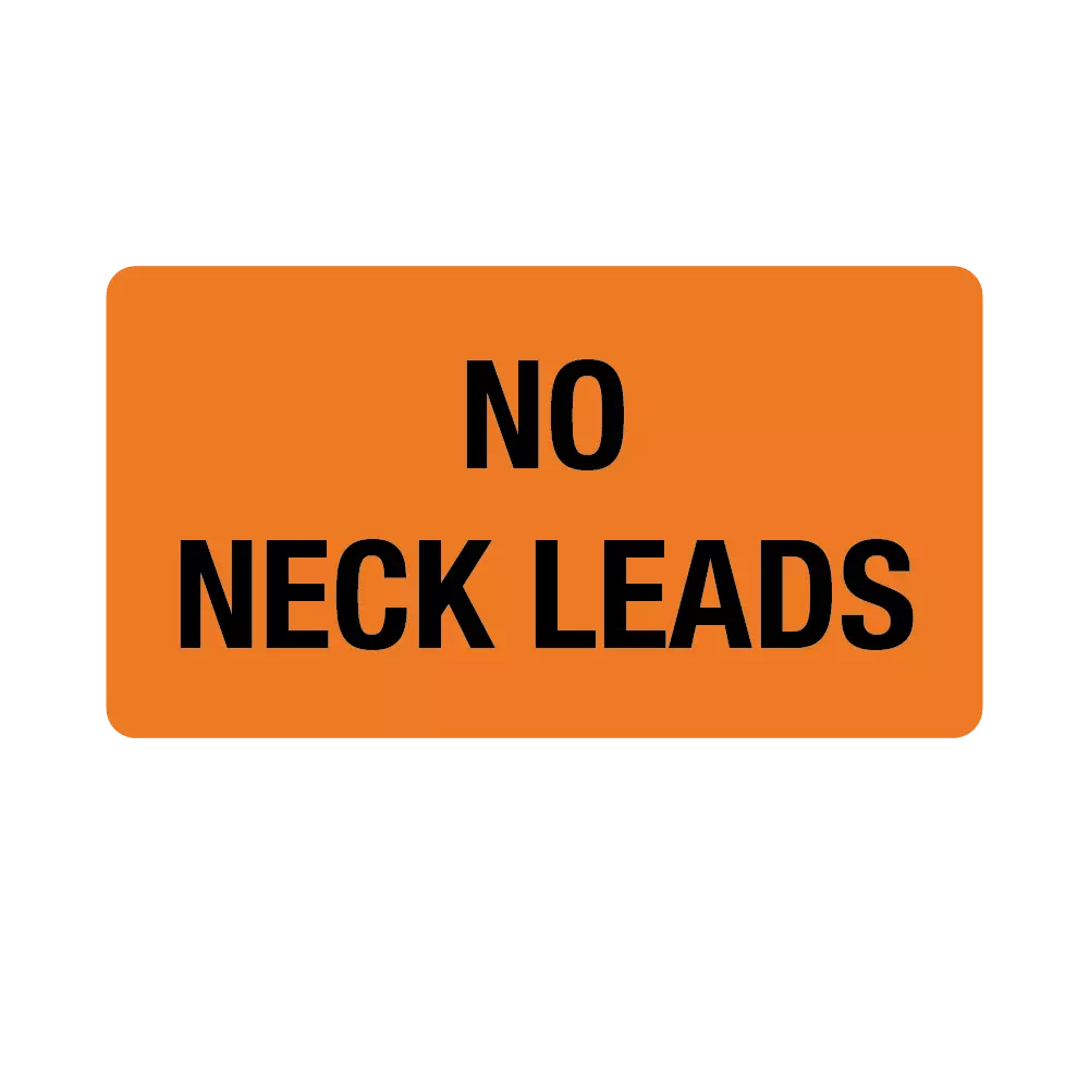 Label, No Neck Leads