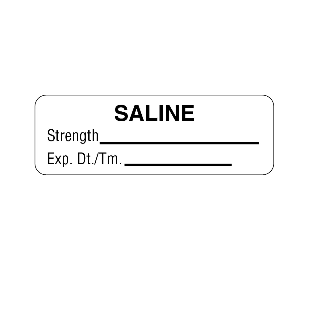 Label, Saline, Strength, Exp. Dt./Tm