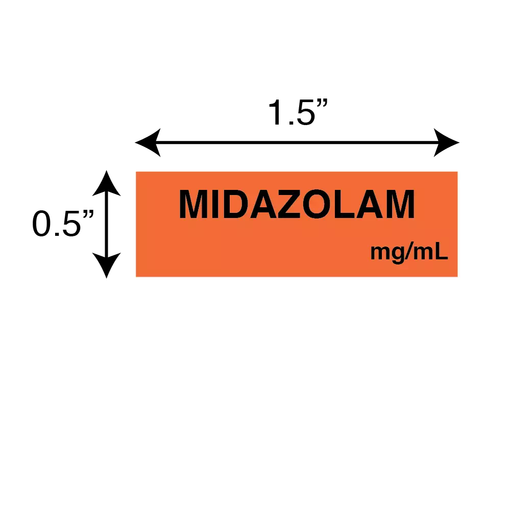 Tape, Midazolam, mg/ml
