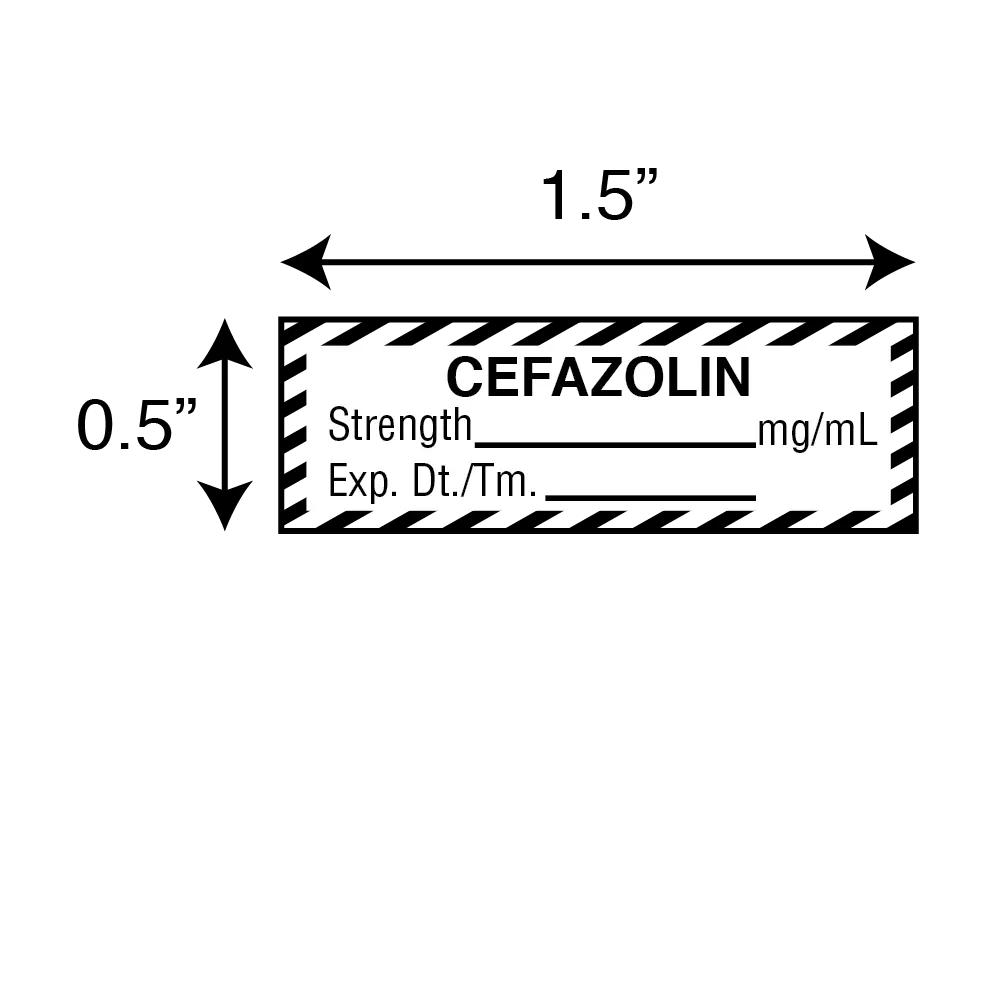 Tape, Cefazolin, Strength__mg/ml Exp., DT