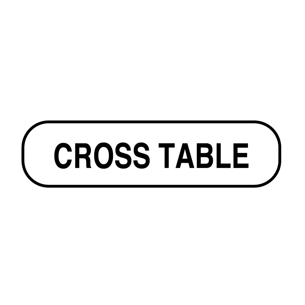 Information Labels - Cross Table