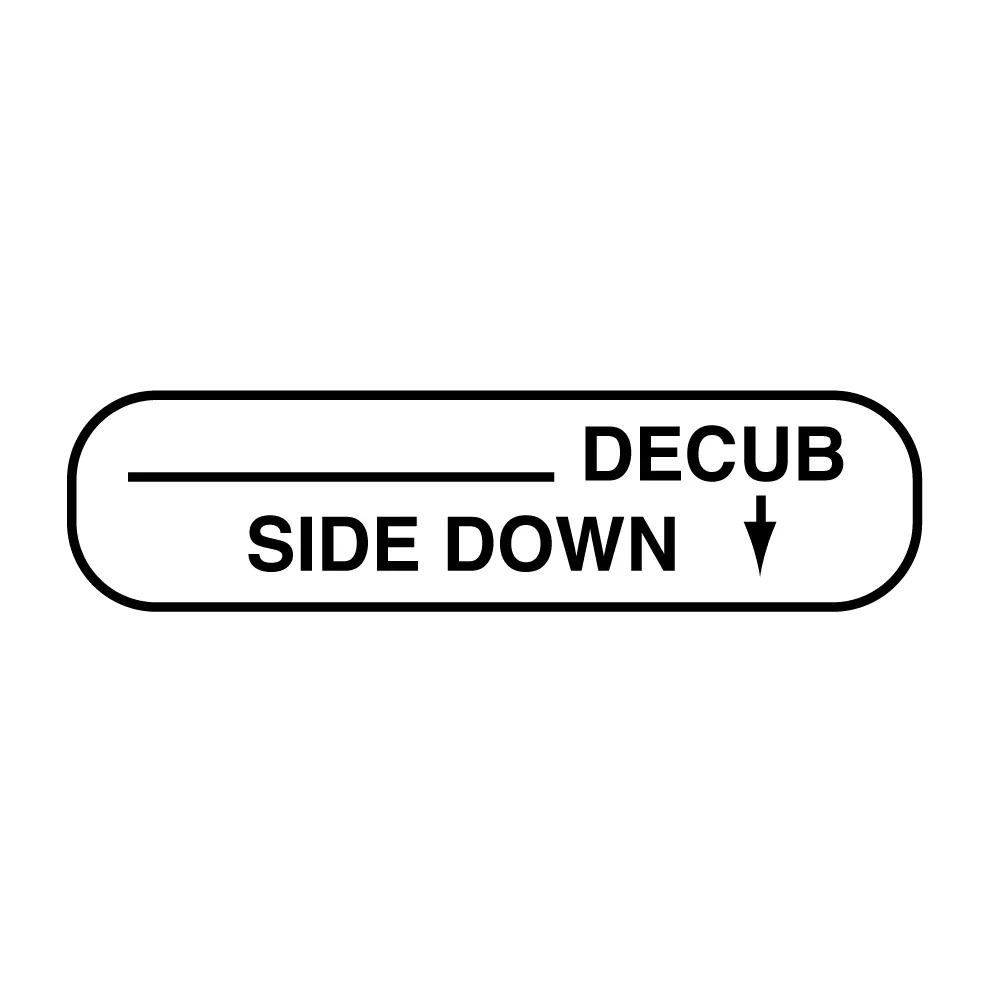 Information Labels - _______Decub Side Down