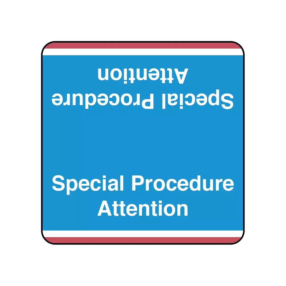 File Jacket Labels - Special Procedure Attention