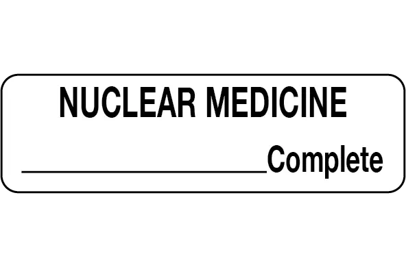 Nuclear Medicine Labels - Nuclear Medicine Complete