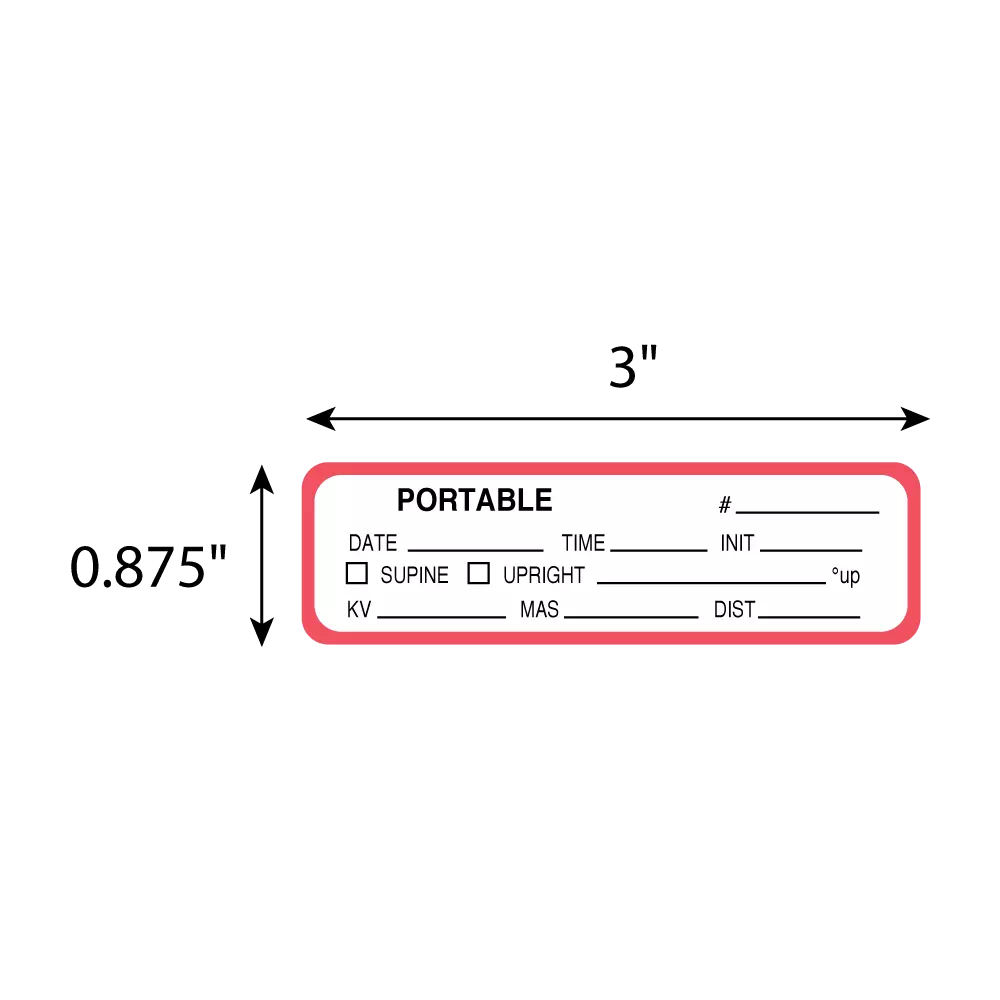 Portable Exam Labels - Portable # _________