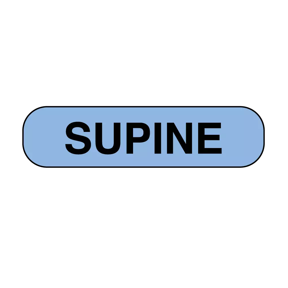 Information Labels - Supine