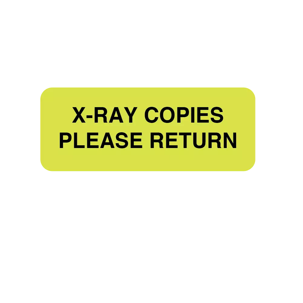 Information Labels - X-Ray Copies