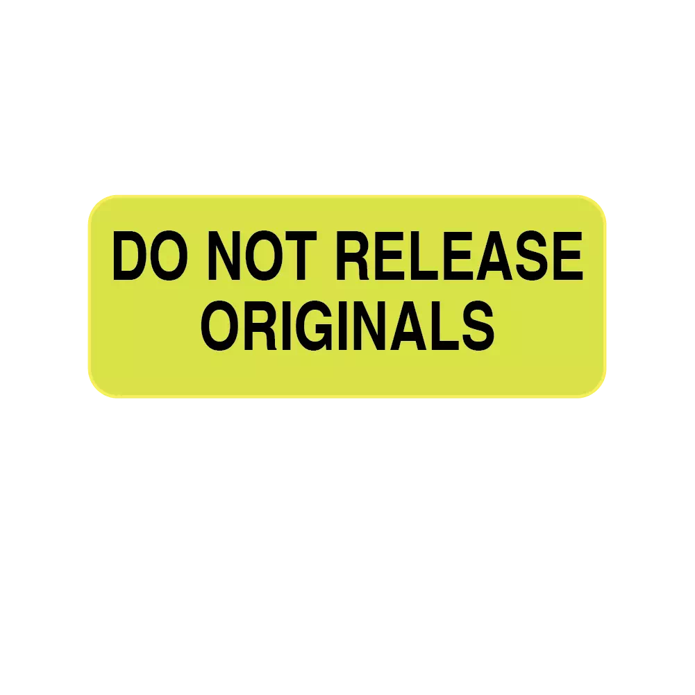 Information Labels - Do Not Release