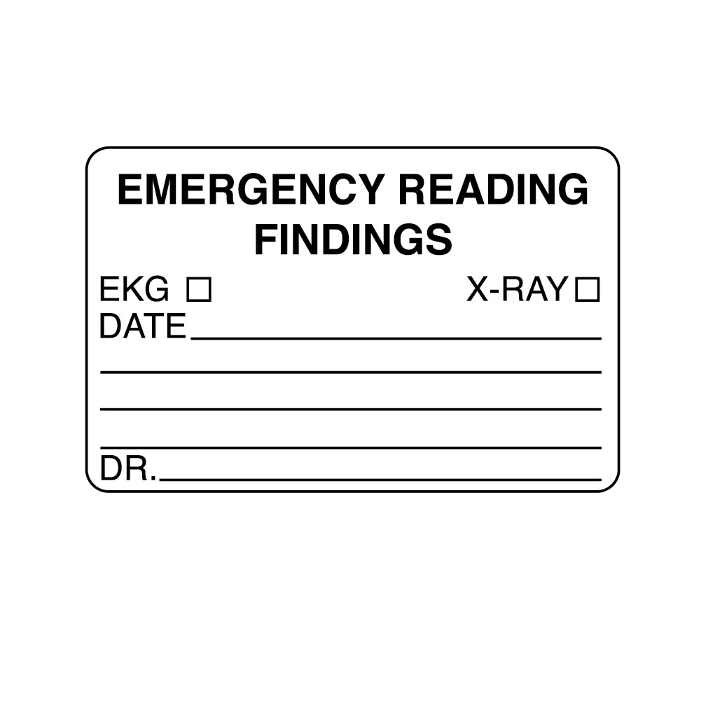 Information Labels - Emergency Reading