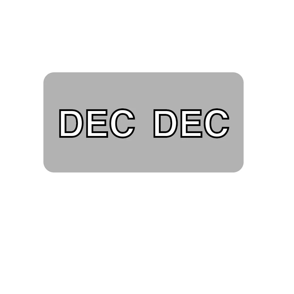 Label, Monthly Tab December