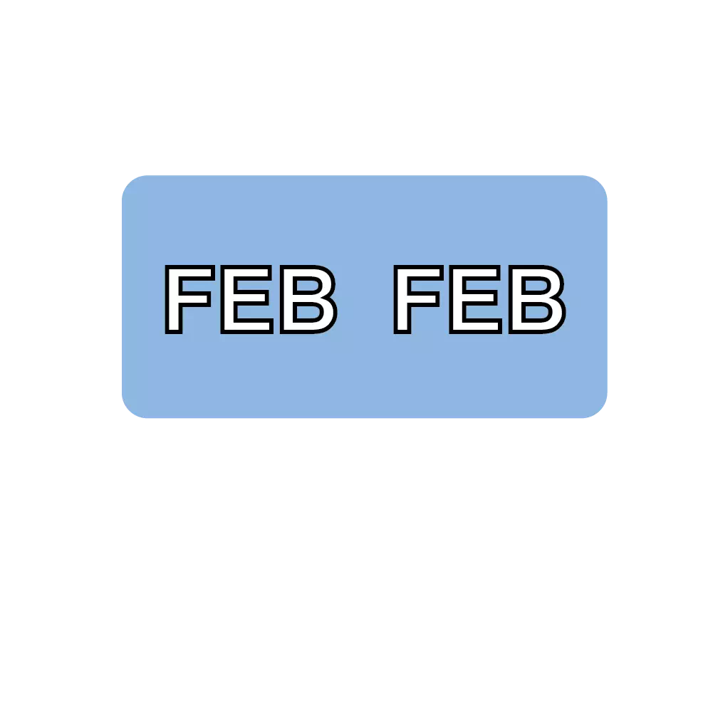 Label, Monthly Tab February