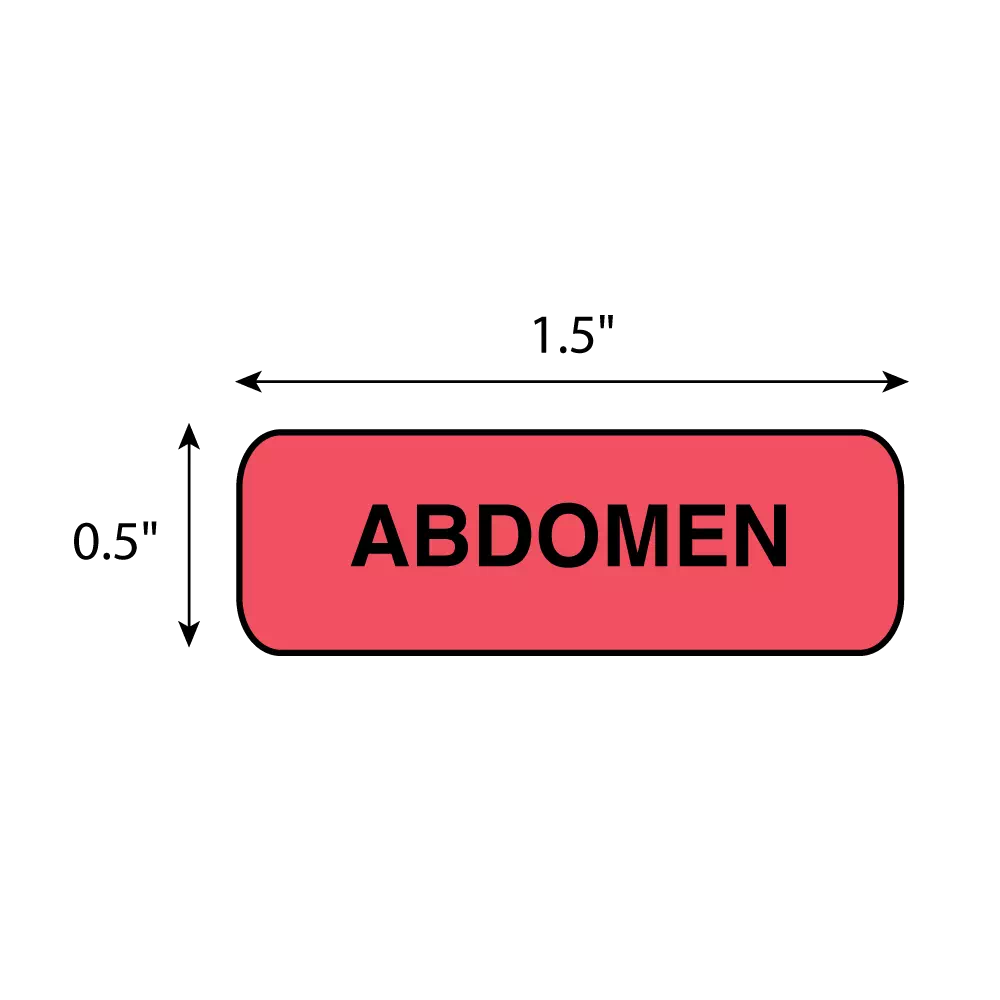 Position Labels - Abdomen