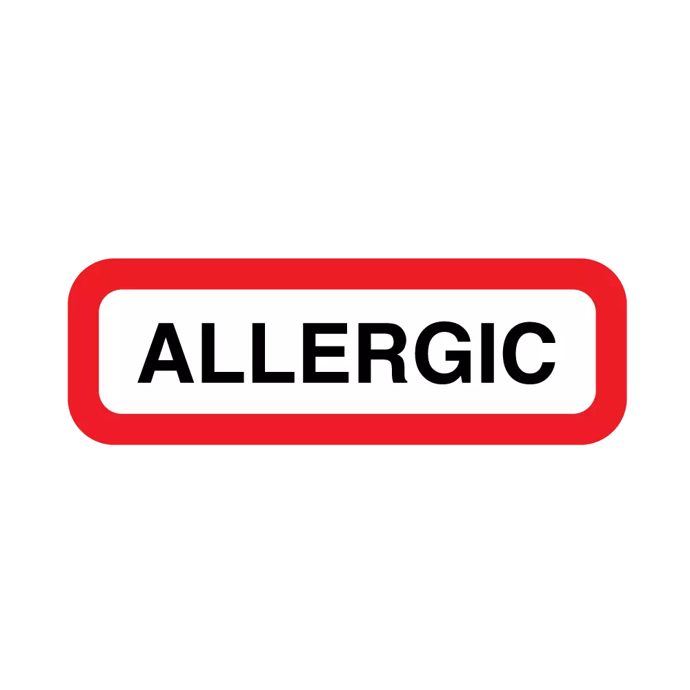 Position Labels - Allergic
