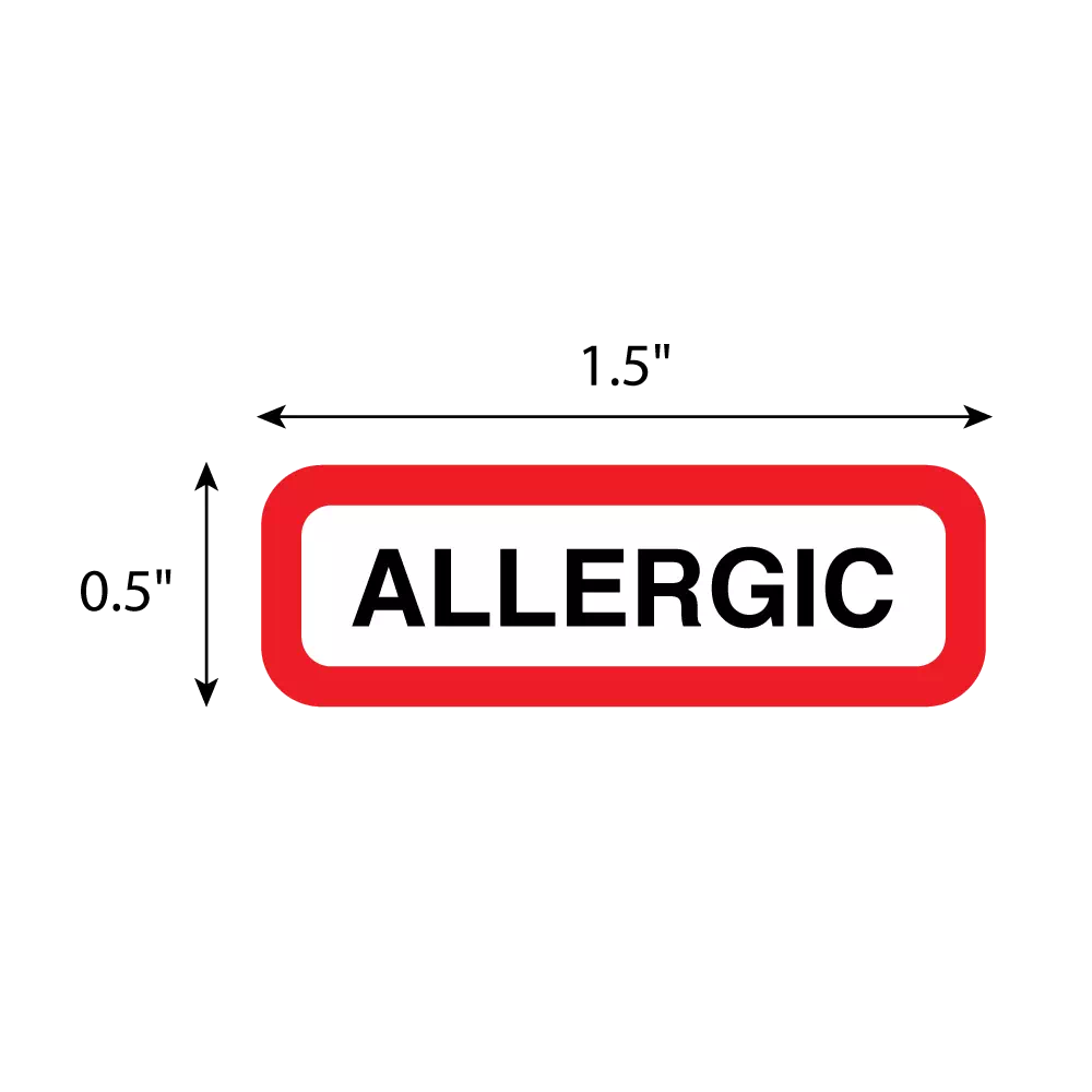 Position Labels - Allergic
