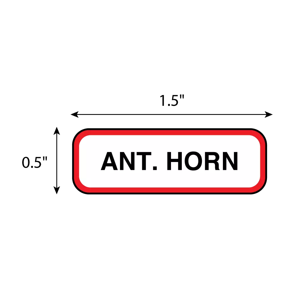Position Labels - Ant. Horn