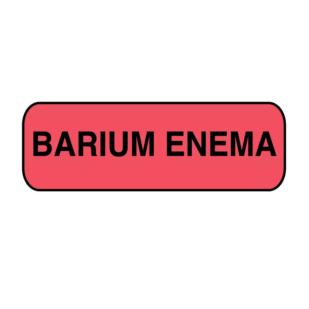 Position Labels - Barium Enema