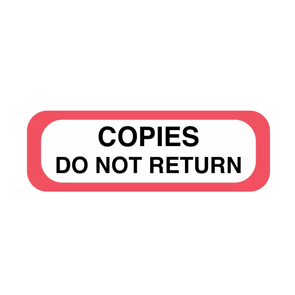 Position Labels - Copies Do Not Return