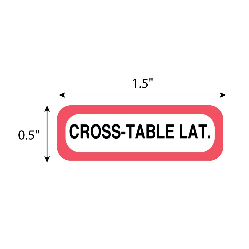 Position Labels - Cross Table Lat