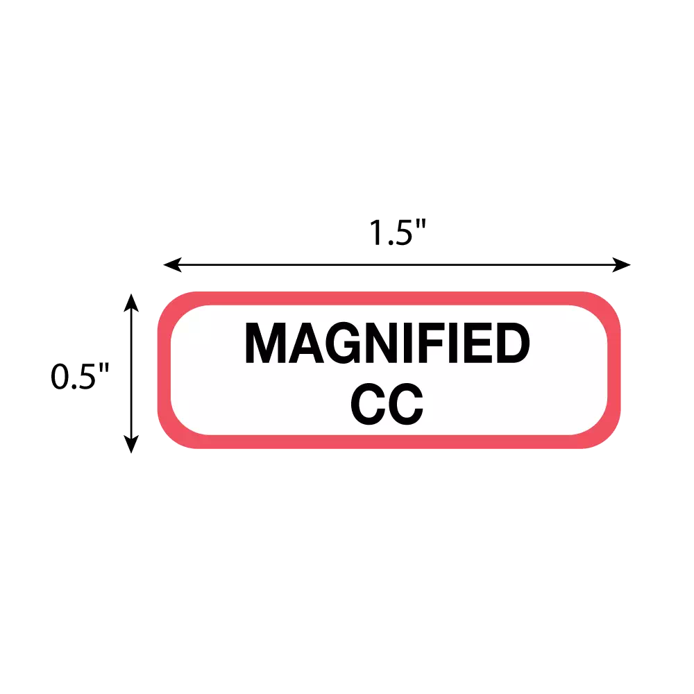 Position Labels - Magnified CC