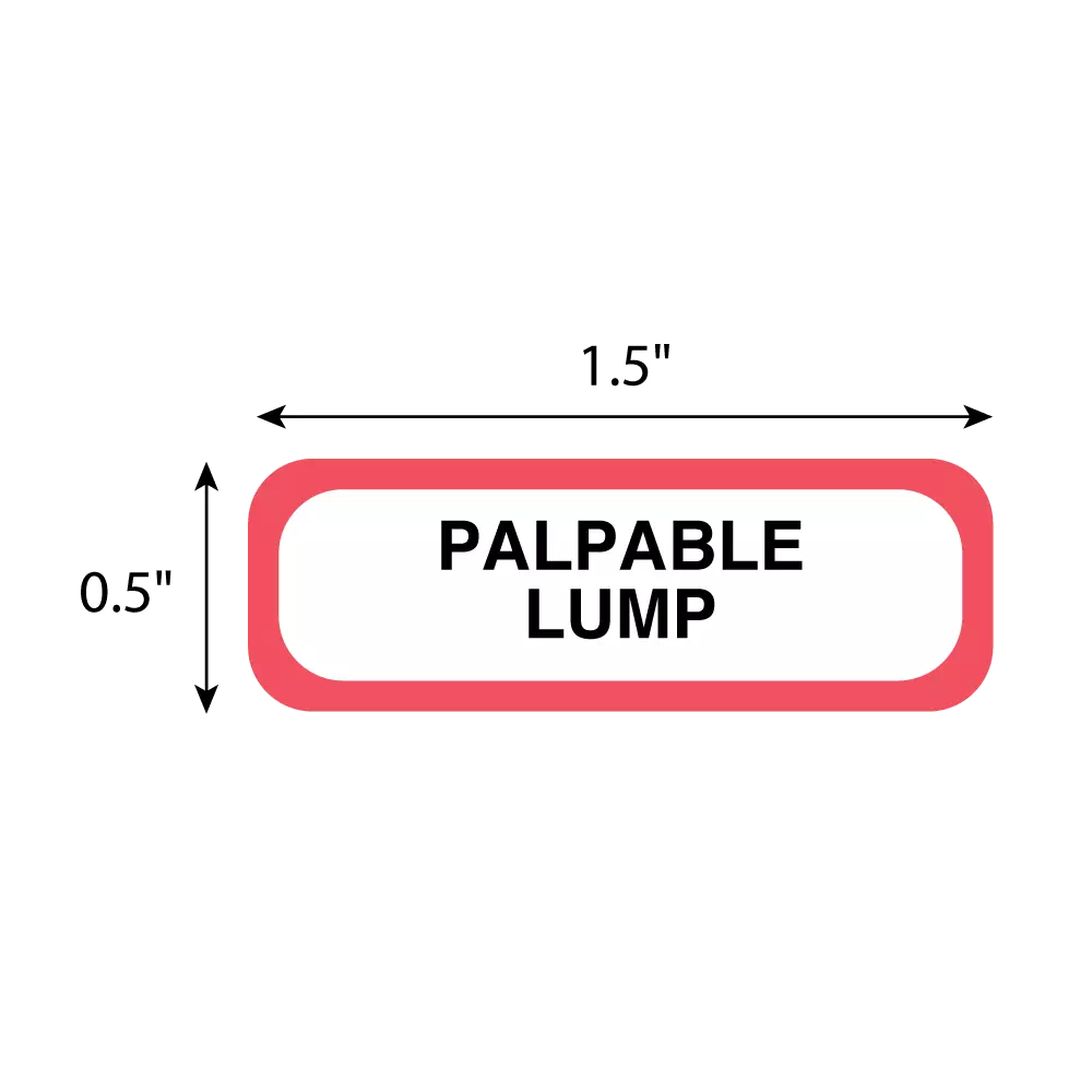 Position Labels - Palpable Lump