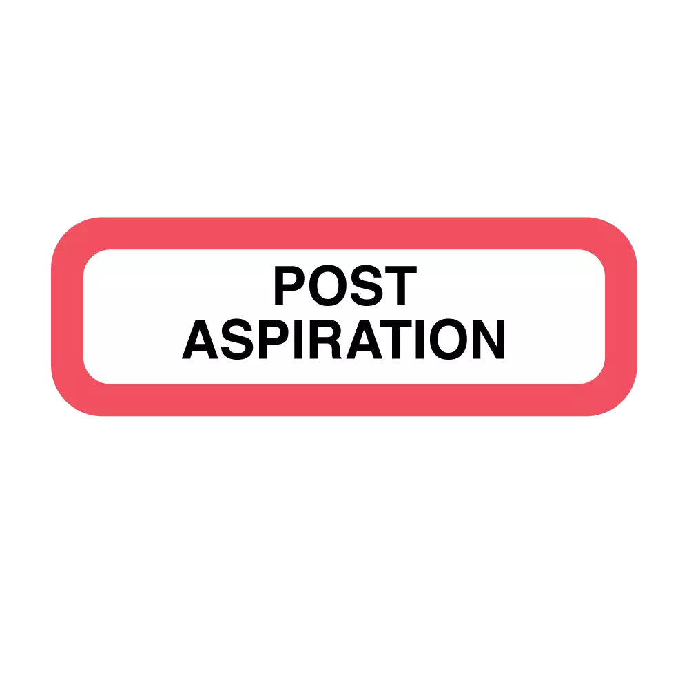 Position Labels - Post Aspiration