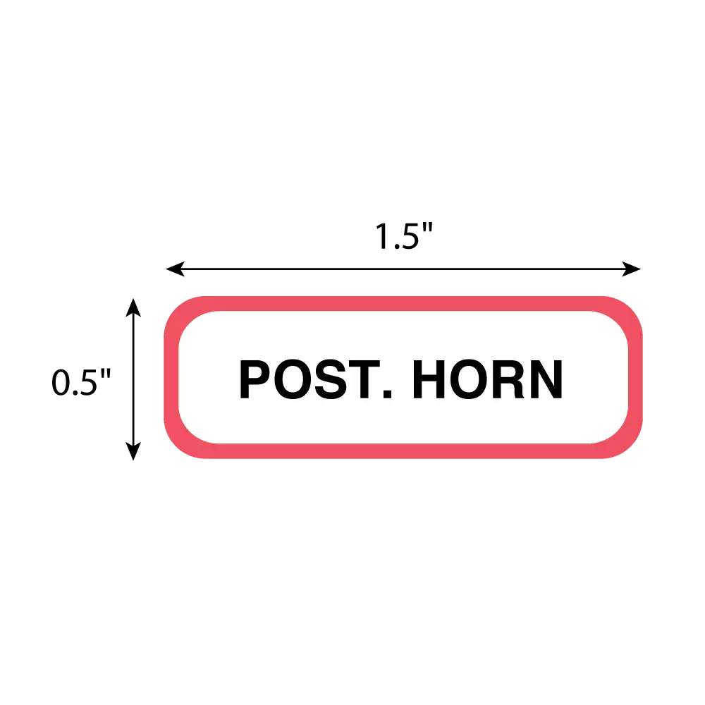 Position Labels - Post. Horn