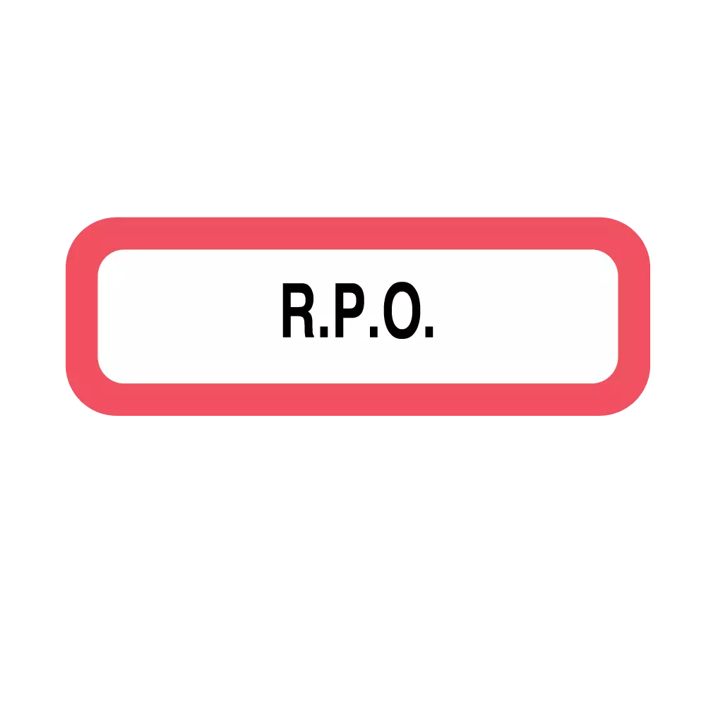 Position Labels - R.P.O.