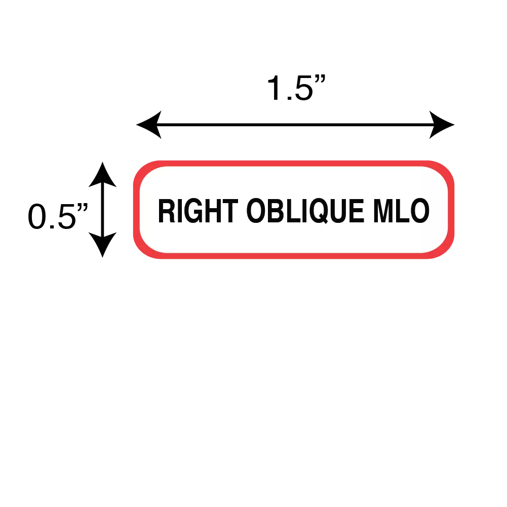 Position Labels - Right Oblique MLO