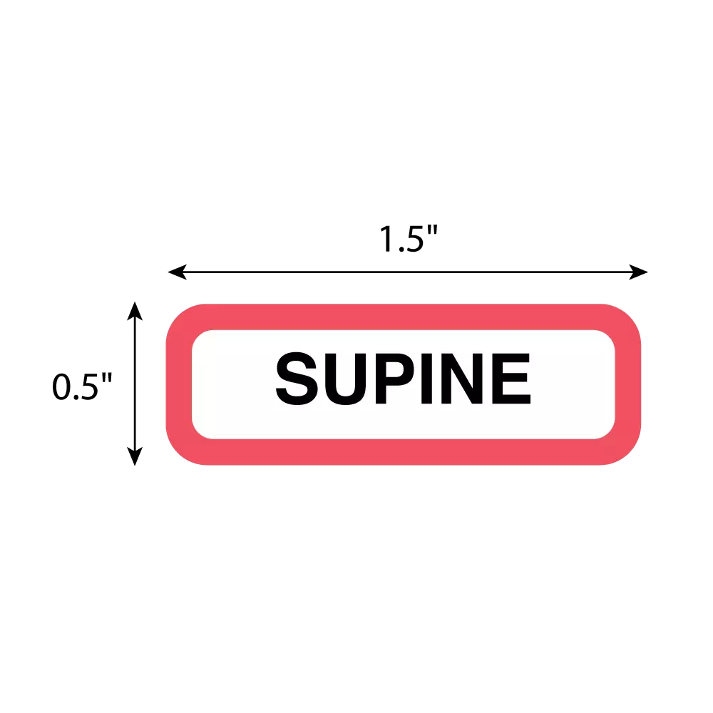 Position Labels - Supine
